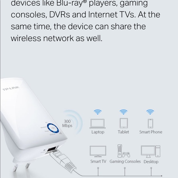 tp-link 300Mbps Universal Wi-Fi Range Extender - Picture 4 of 12